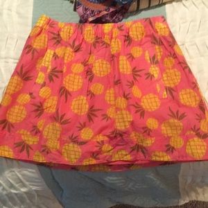Jcrew pineapple mini skirt